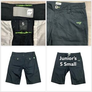Women's Orage 5 S Small Shorts Black Bermuda Chino Khakis Stretch Skateboard